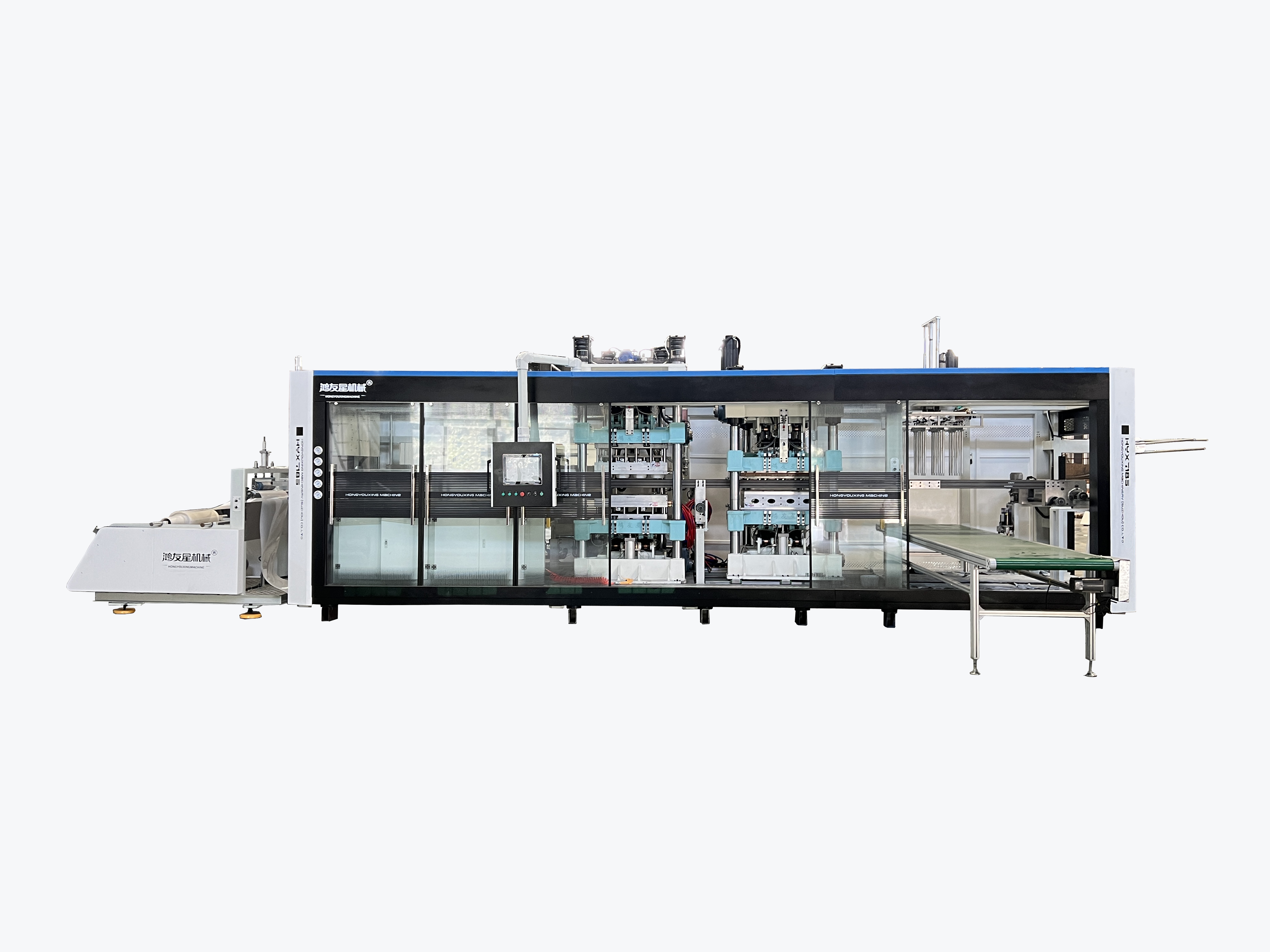 HYX-850全自动正负压三工位一体吸塑机 HYX-850全自动正负压三工位一体吸塑机